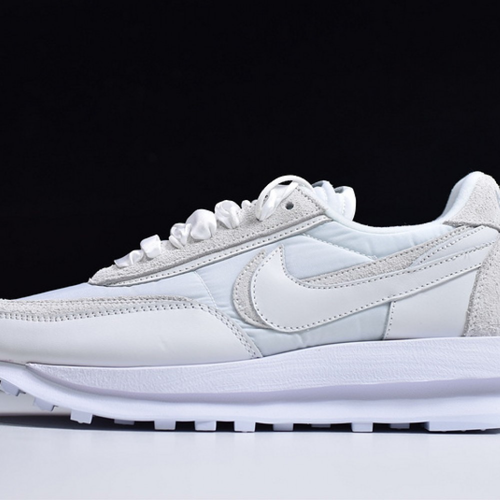 nike sacai waffle triple white